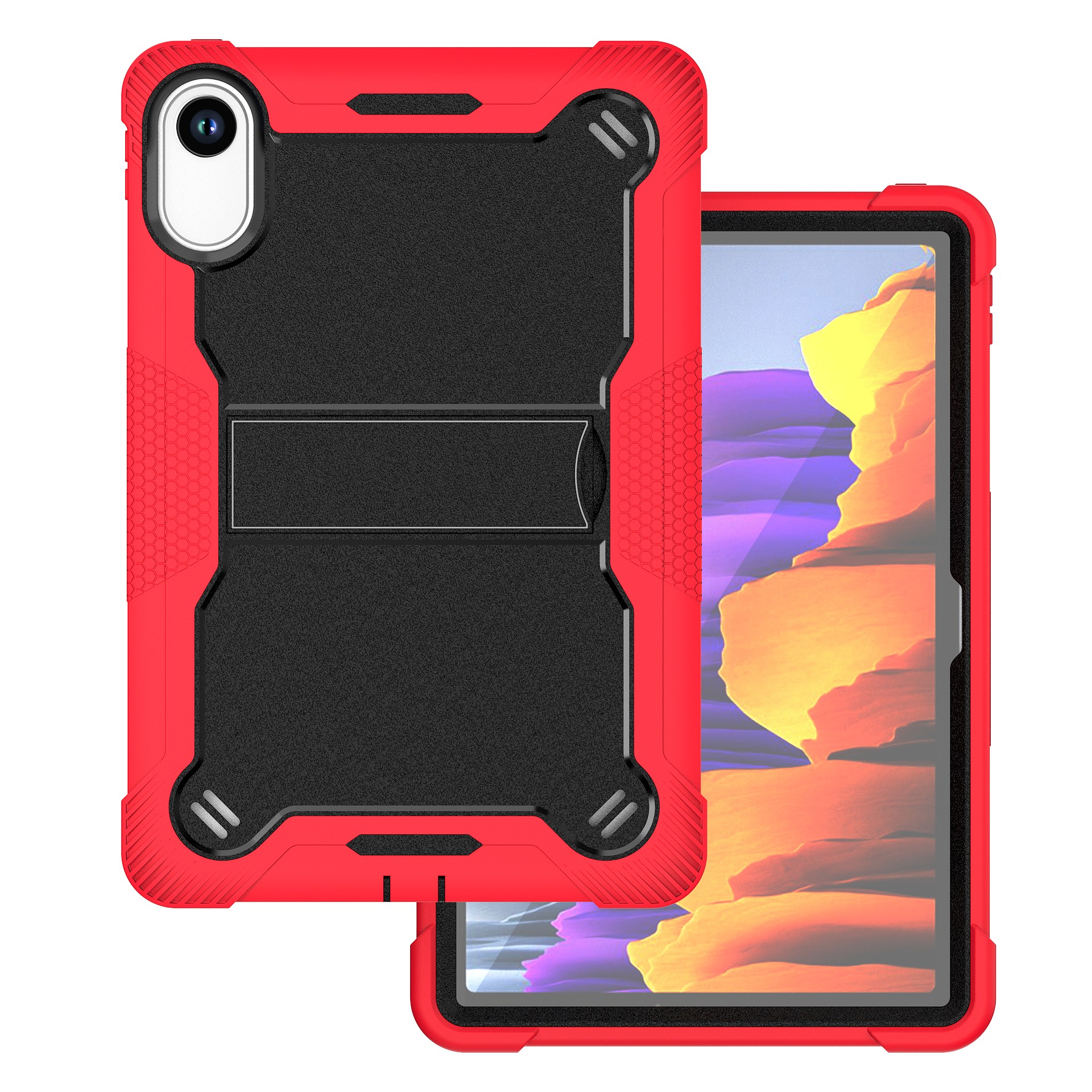 TOZIZO Redmi Pad 2 2025 Rugged Case – Heavy Duty Shockproof Cover with Kickstand