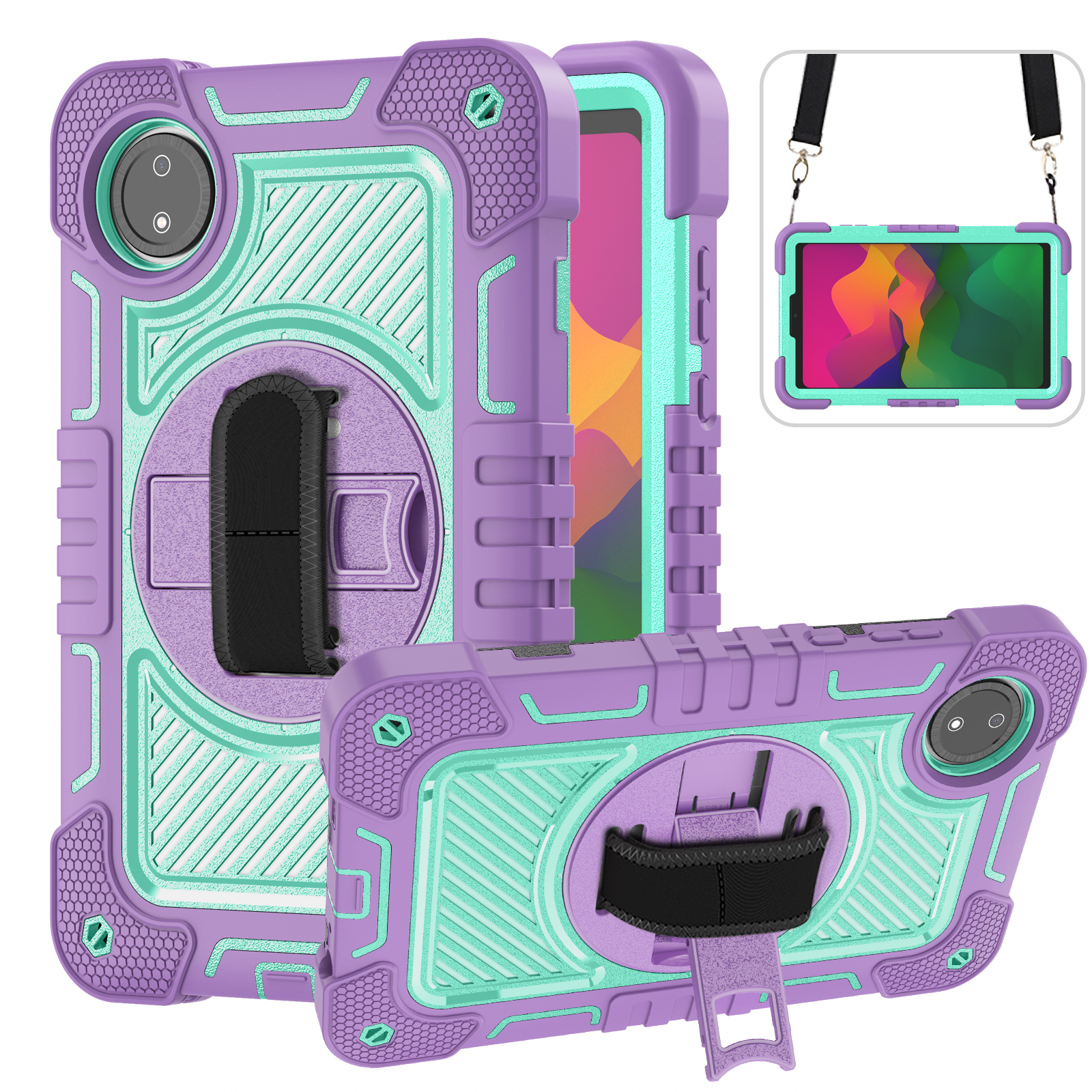 TOZIZO 360° Kickstand Tablet Case for Redmi Pad SE 8.7