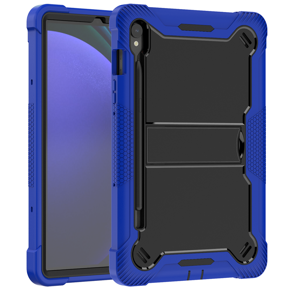 TOZIZO Rugged Kickstand Defender Case for Samsung Tab S10 Lite/S10FE/S9 FE – 11'' Tough Armor Blue Tablet Cover