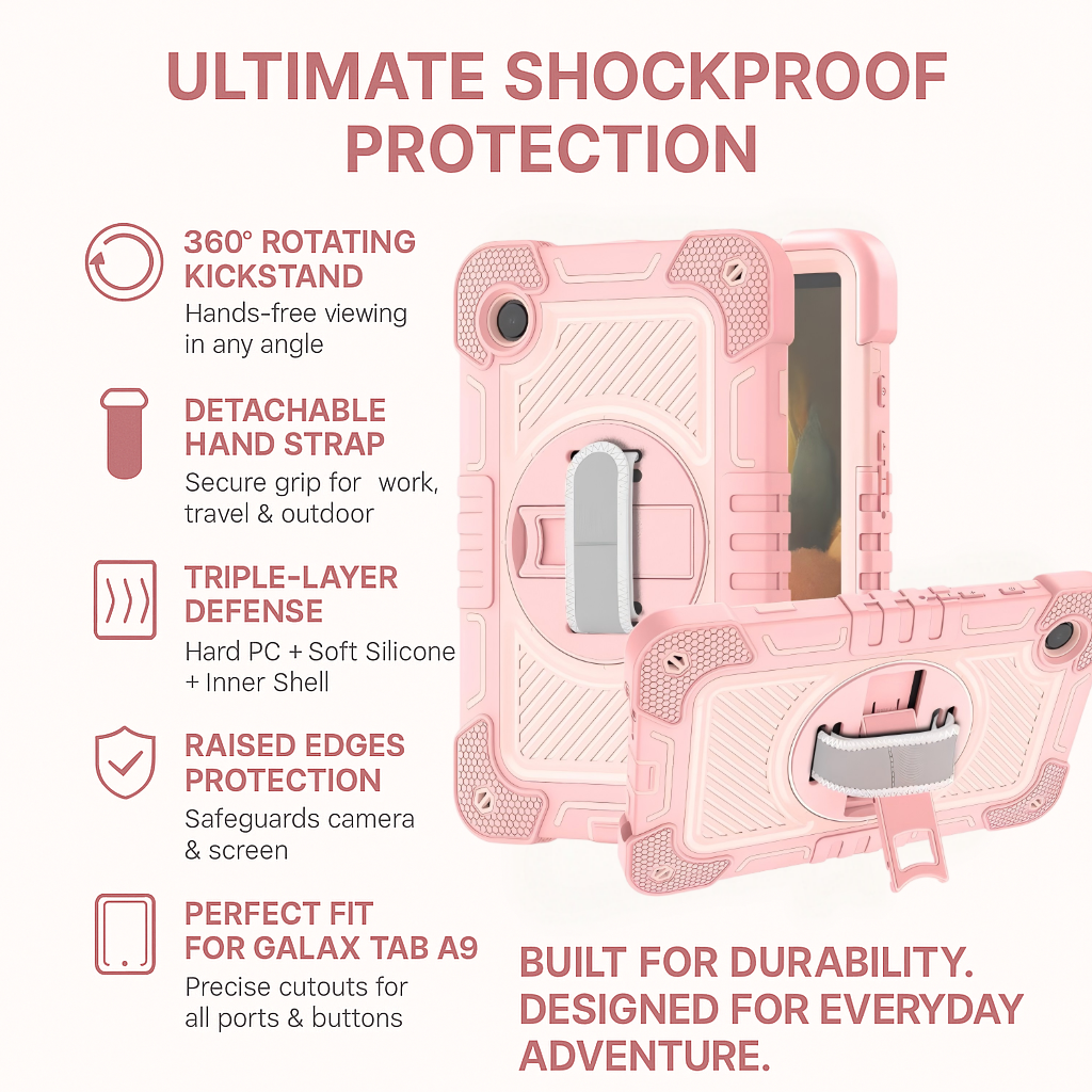 The Ultimate Heavy-Duty Shockproof Case for Samsung Tab A9: Rugged, Reliable, and Built for Everyday Life