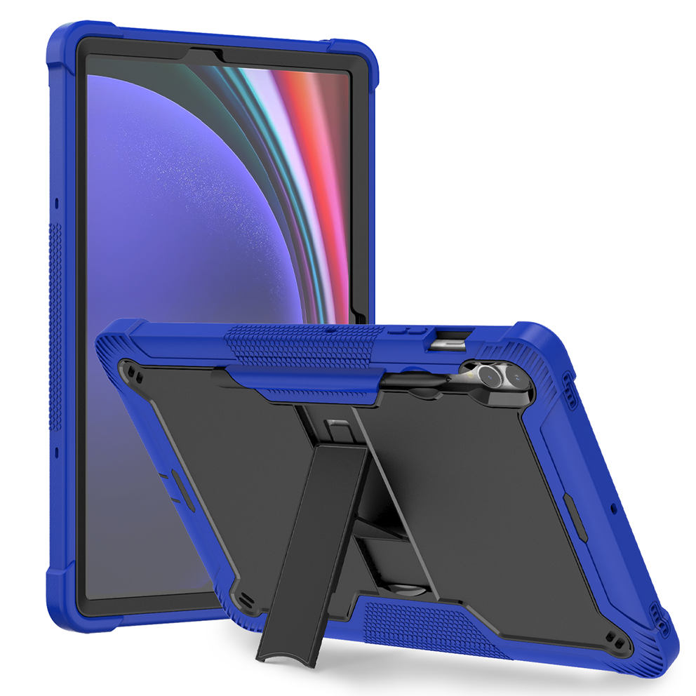 TOZIZO Dark Blue + Black Heavy Duty Rugged Case for Samsung Galaxy Tab S9 Plus Tablet 12.4 Inch