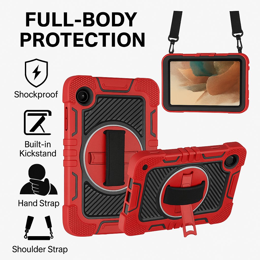 TOZIZO Shockproof Silicone Samsung Tab A11 Kids Education Tablet Case with Triple-Layer Drop Protection