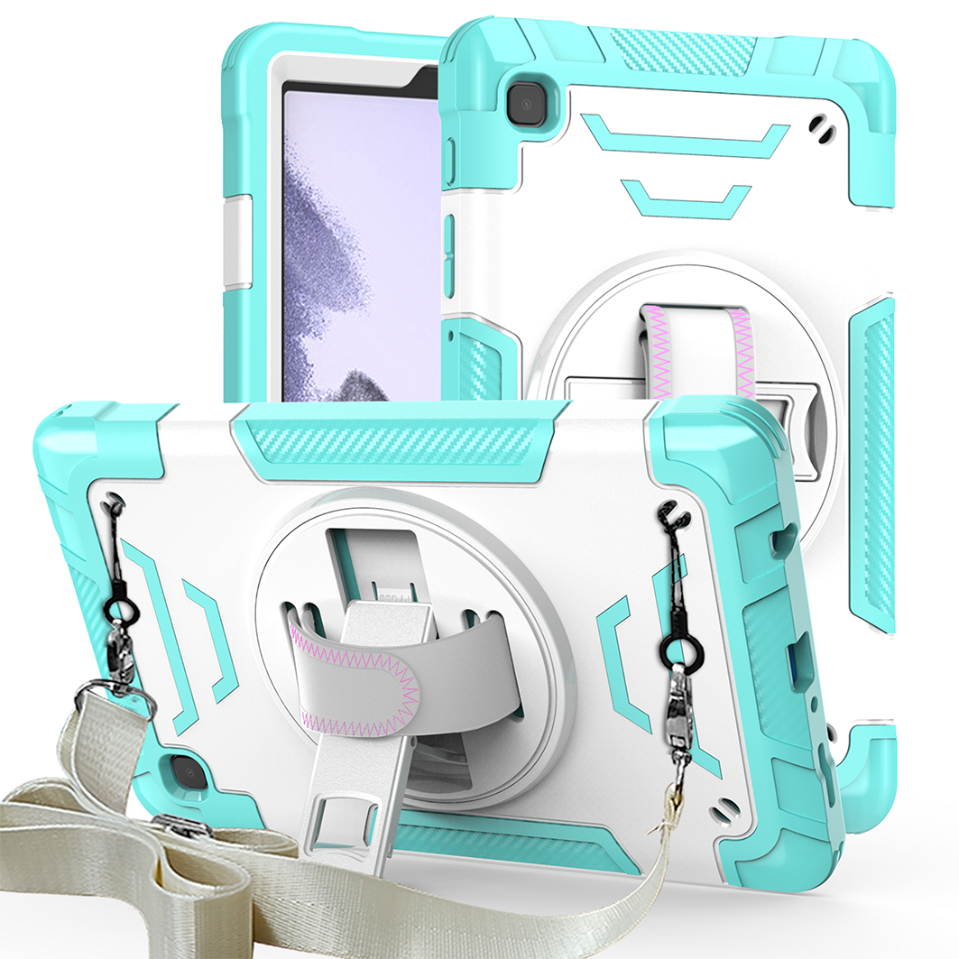 TOZIZO Samsung Tab A7 Lite 360° Kickstand Tablet Case - Mint Green