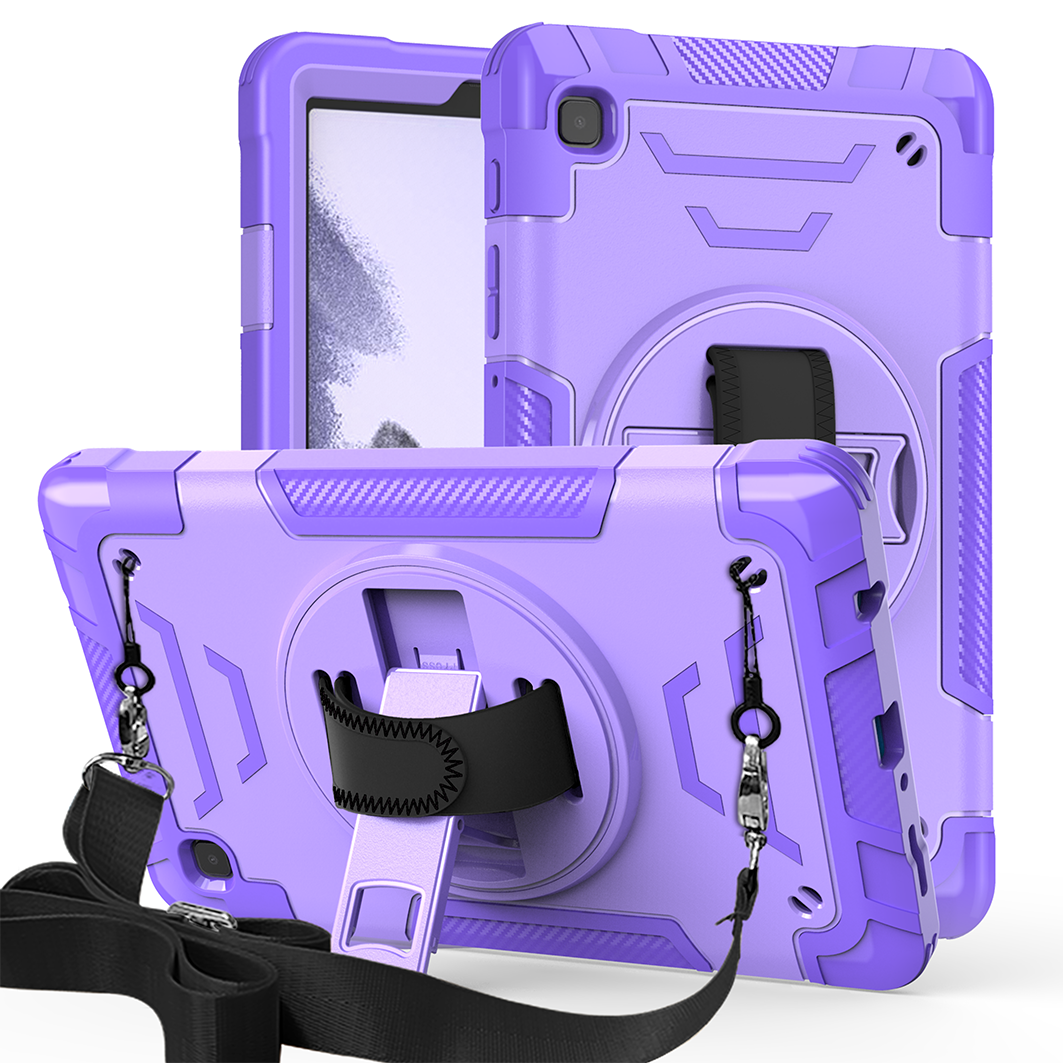 TOZIZO Rugged Shockproof Samsung Tab A7 Lite Tablet Case - Purple