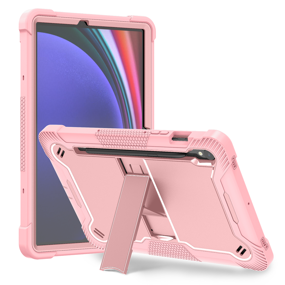 TOZIZO Pink Samsung Tab S9 11 Inch Kids Education Tablet Case with Stand Shockproof Heavy Duty Protective Cover