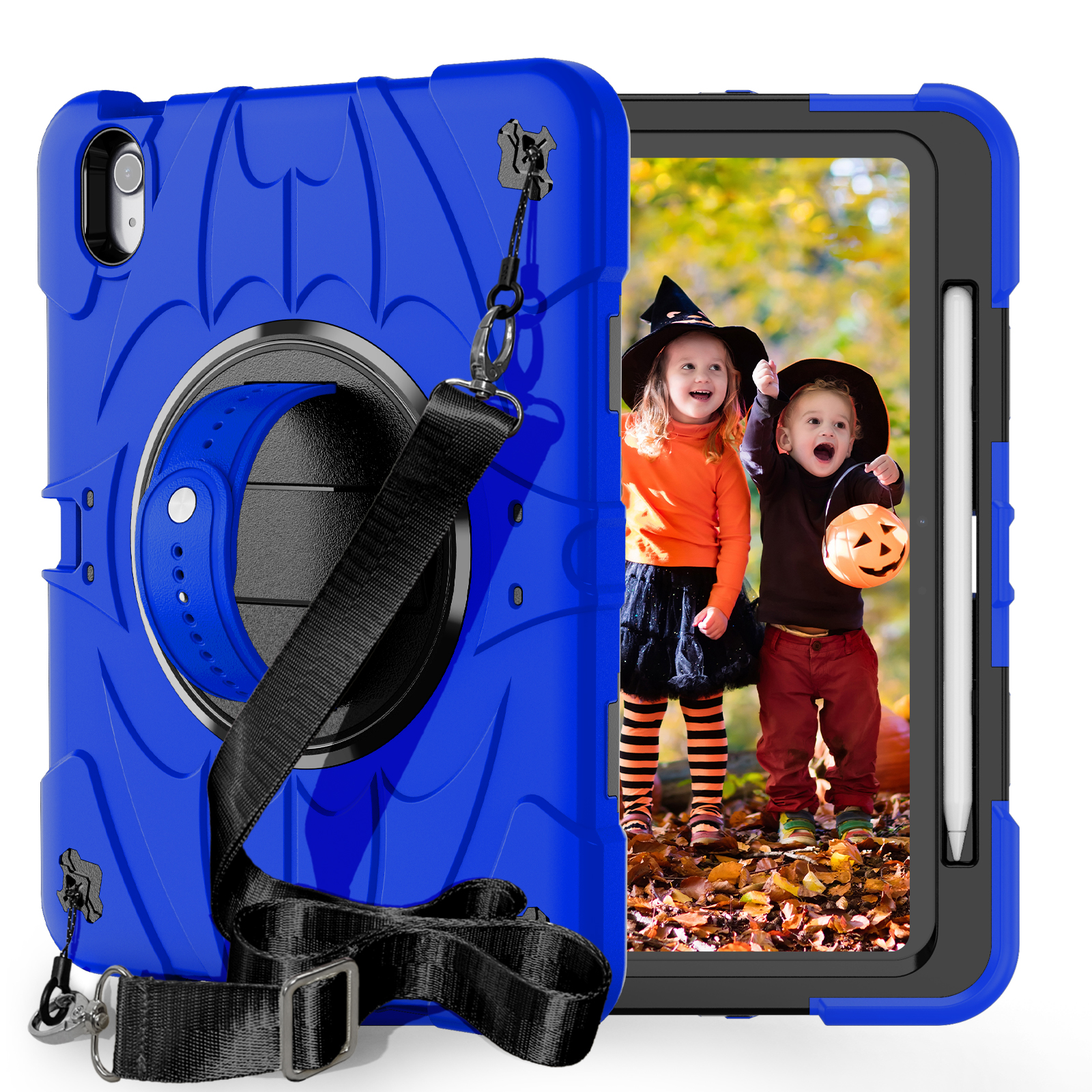 TOZIZO Heavy Duty iPad Air 11 2026 Tablet Case Multi Angle Kickstand Shockproof Cover Blue