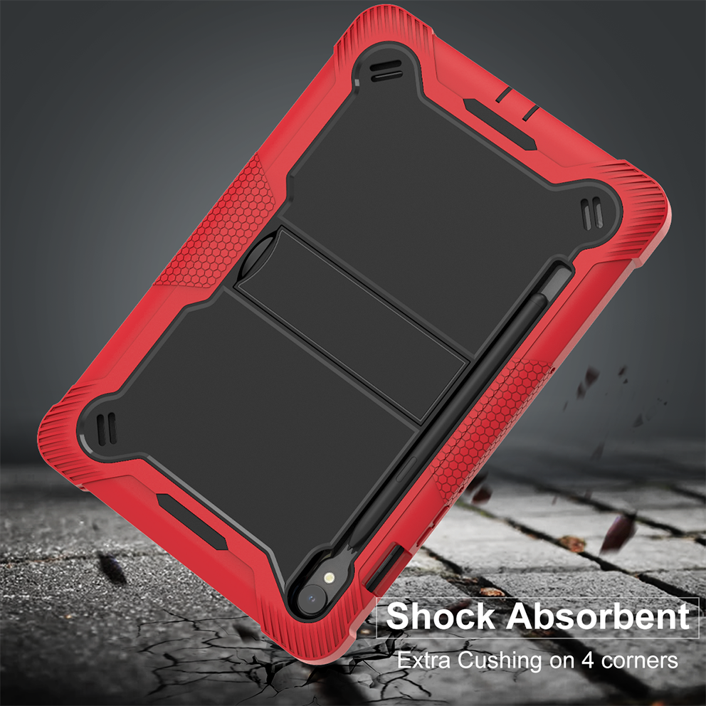 TOZIZO Rugged Shockproof Case for Samsung Tab S10 Lite X406B / S10FE / S9 FE / S9 X710/X716B/X718U – 11 Inch Tablet Cover with Kickstand & Stylus Holder