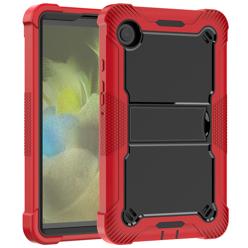 Kid Education 3 Layers Heavy Duty Rugged Full-Body Hybrid Protective Kickstand Shockproof Tablet Case