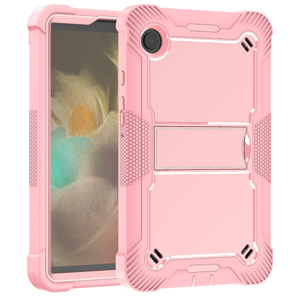 TOZIZO Samsung Galaxy Tab A11 Slim Full Body Protective Tablet Case with Built-in Kickstand - Pink