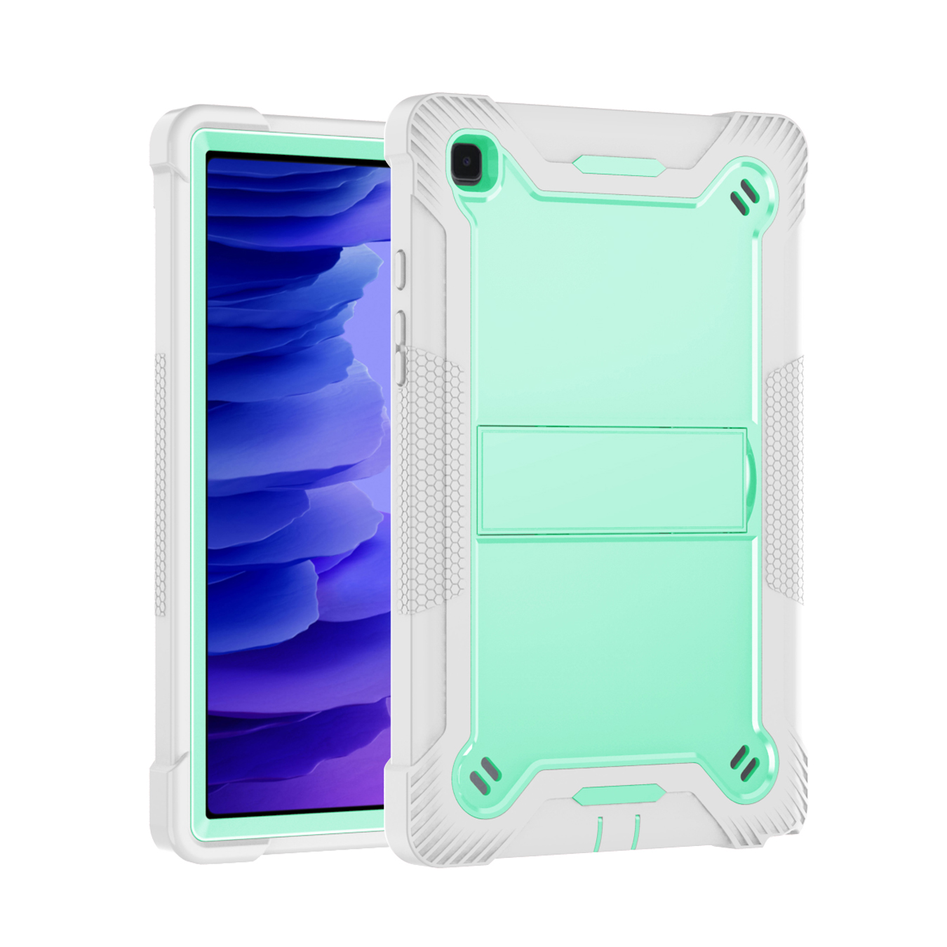 TOZIZO Rugged Shockproof Tablet Case for Samsung Tab A7 T500/T505/T509 | 3-Layer Heavy Duty Survivor Tablet Cover | Perfect for Kids, Teachers, Remote Learning & School Activities