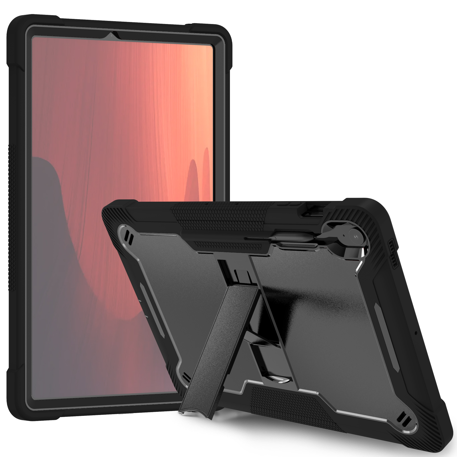 TOZIZO Kid Education Survivor Rugged Shockproof Kickstand Tablet Case for Samsung Galaxy Tab S10 FE Plus