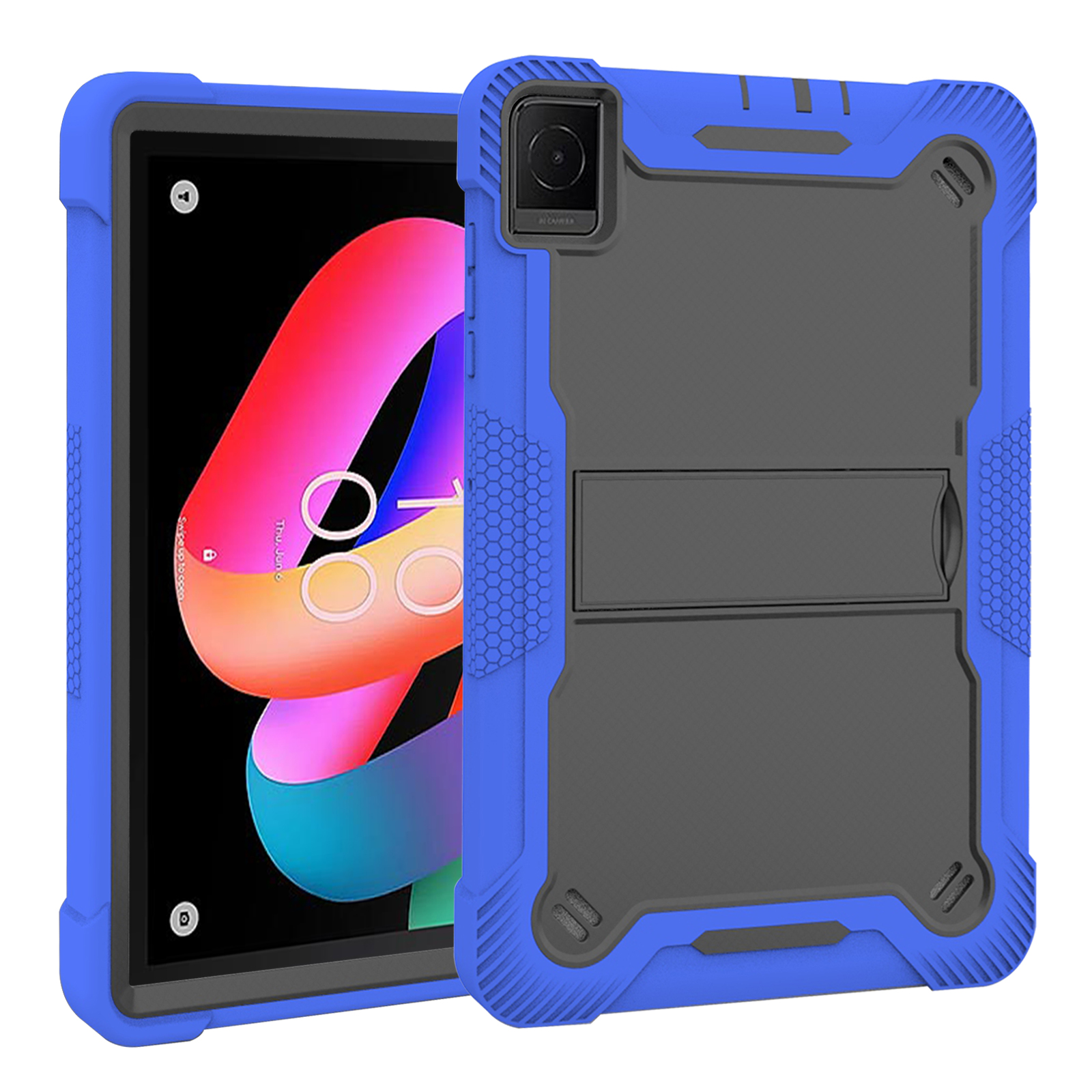 TOZIZO Blue Rugged Full Body TCL Tab 10L Case – School-Ready Impact Resistant Armor Tablet Cover