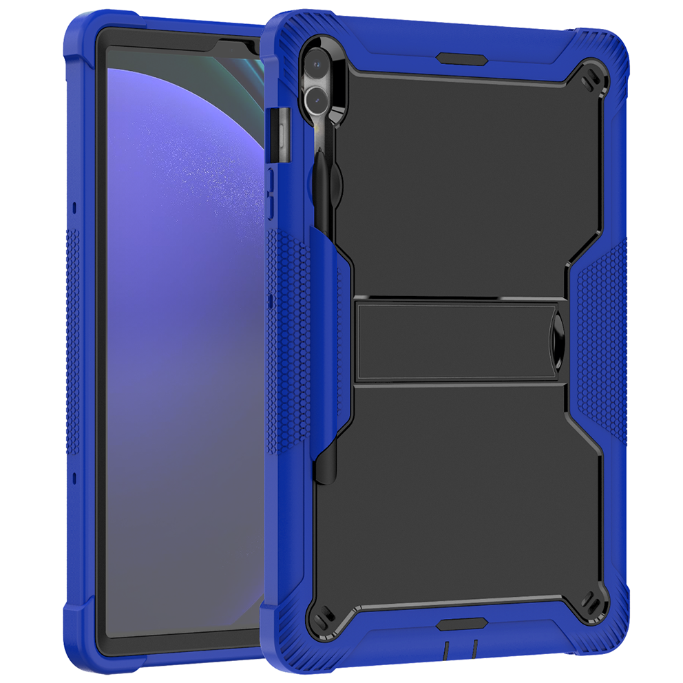 BTOZIZO Blue Hybrid 3-Layer Rugged Shockproof Tablet Case for Samsung Tab S9 FE+/S9+/S10+