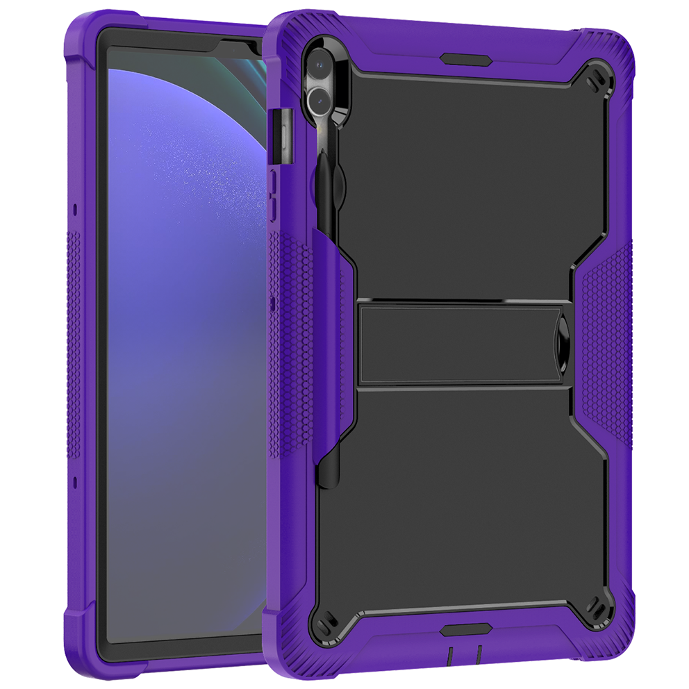 TOZIZO Purple Survivor Rugged Tablet Case for Samsung Tab S9 FE+/S9+/S10+
