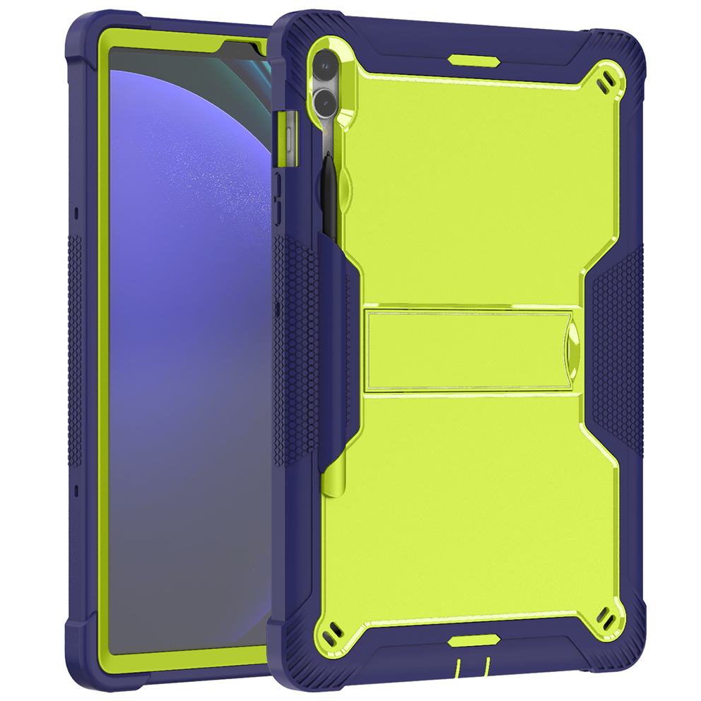 TOZIZO Green & Navy Triple-Layer Child Proof Tablet Case for Samsung Tab S9 FE+/S9+/S10+