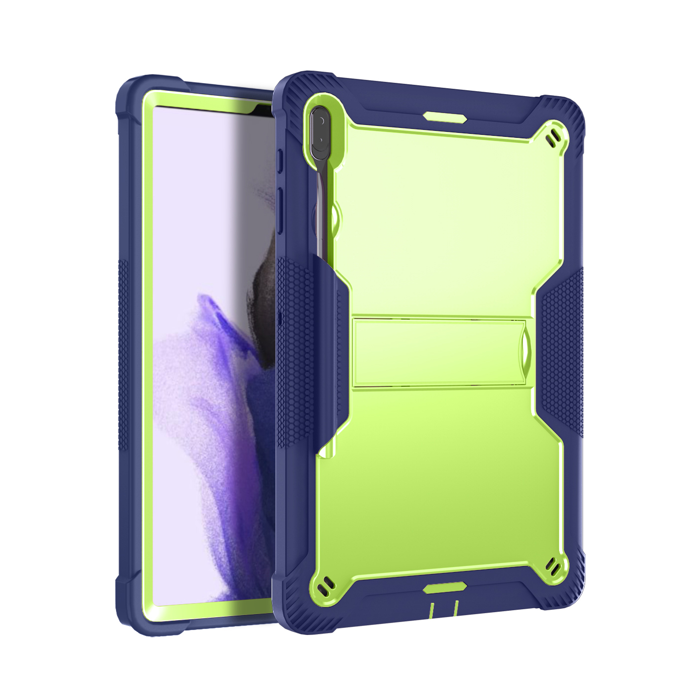 TOZIZO Classroom-Grade Full Body Drop Proof Tablet Protector for Samsung Galaxy Tab S7 Plus / S7 FE / S8 Plus