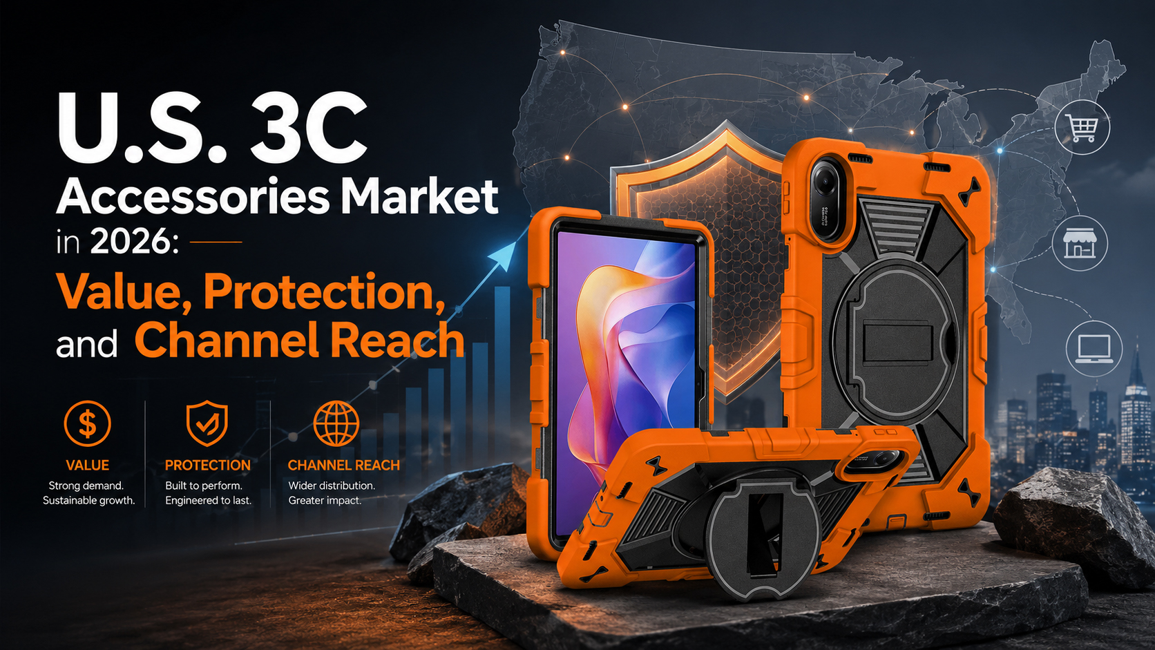 U.S. 3C Accessories Market in 2026: Value, Protection, and Channel Reach