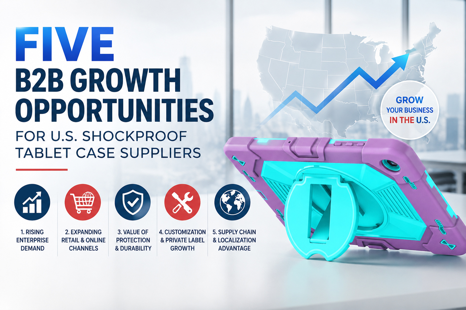 Five B2B Growth Opportunities for U.S. Shockproof Tablet Case Suppliers