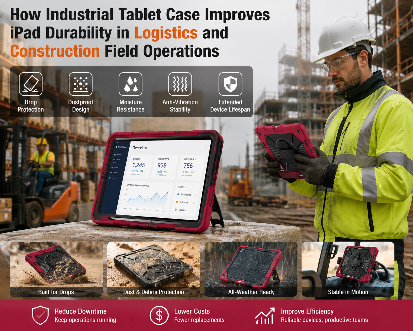 Industrial Tablet Case Improves iPad Durability in Field Operations