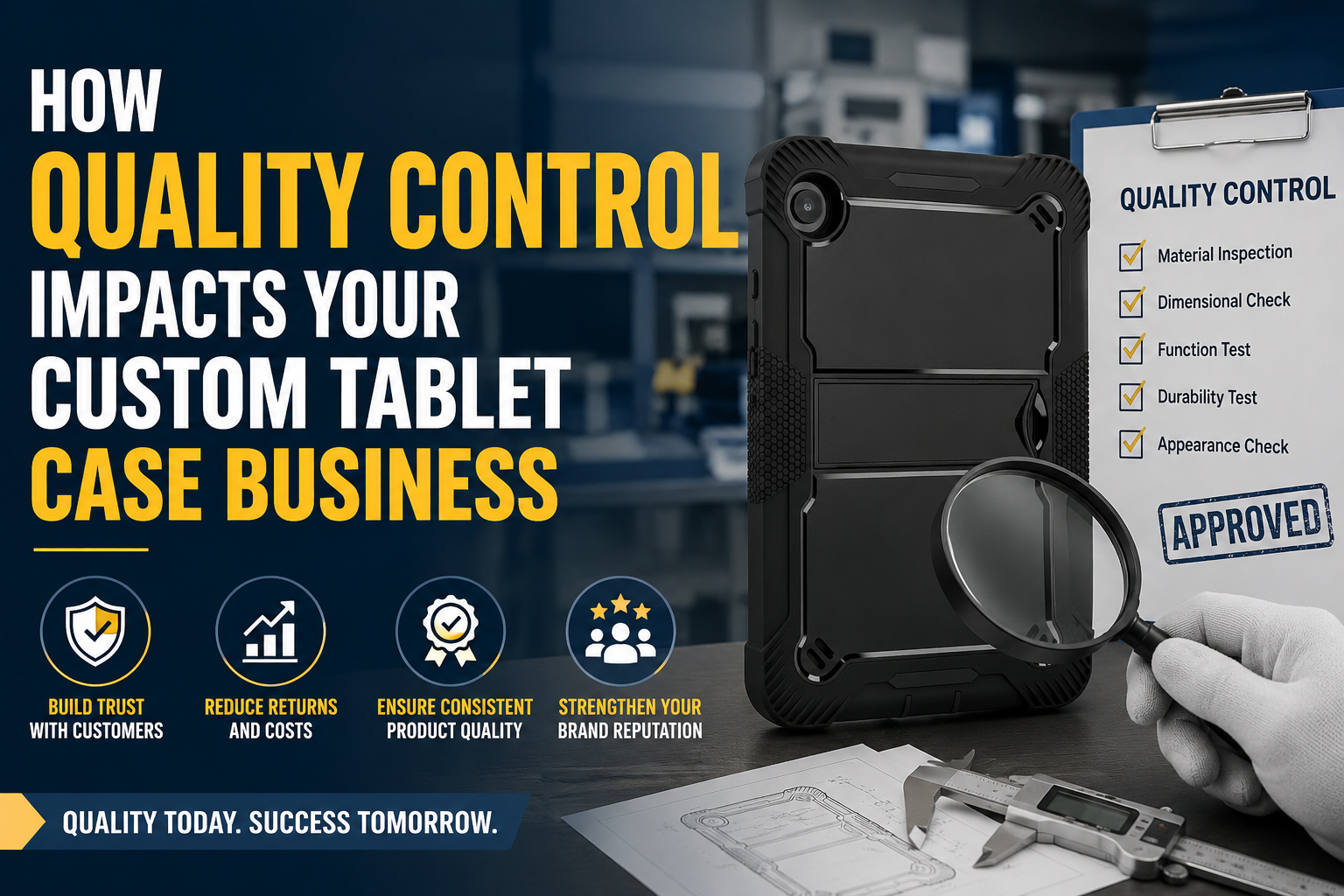 How Quality Control Impacts Your Custom Tablet Case Business