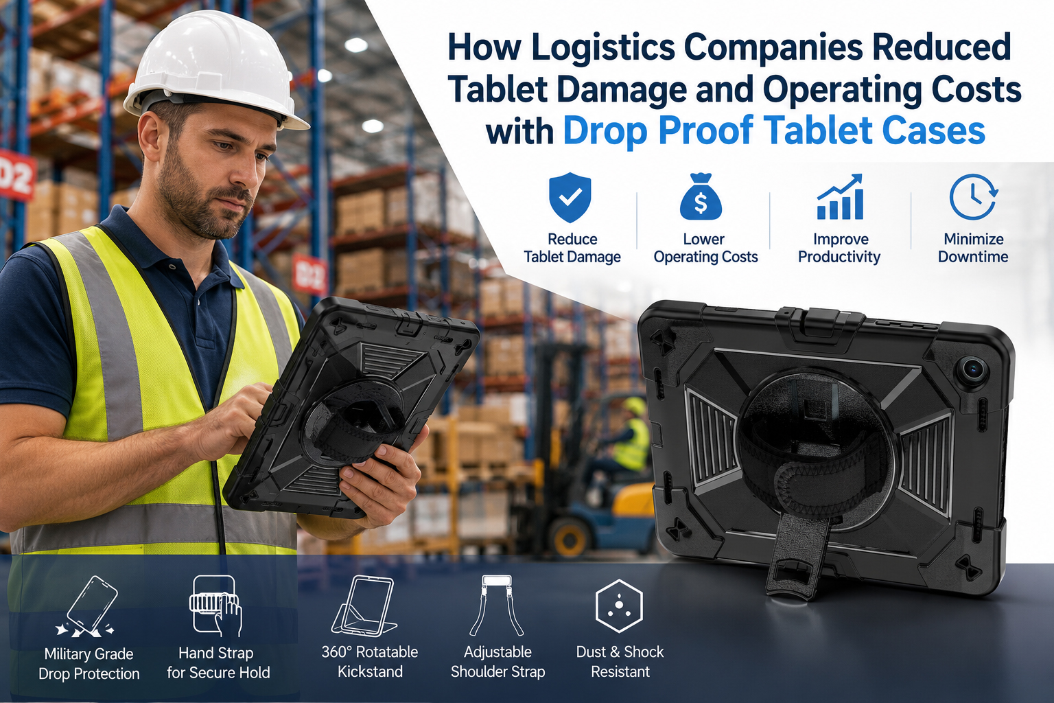 How Logistics Companies Reduced Tablet Damage and Operating Costs with Drop Proof Tablet Cases