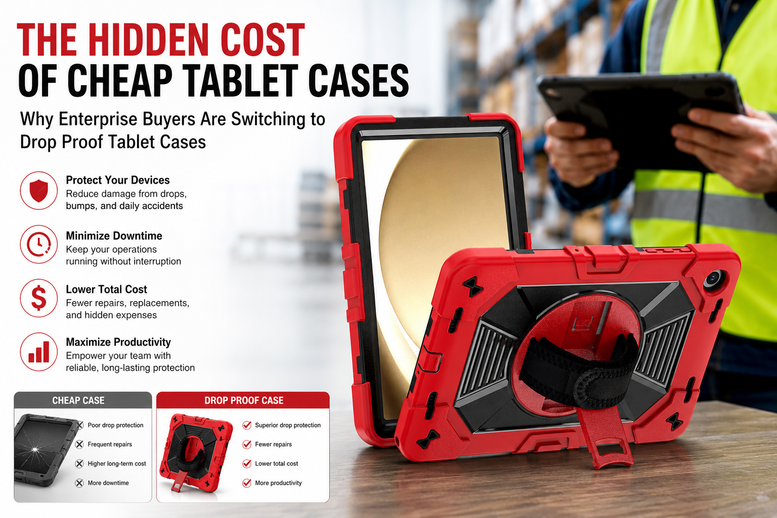 The Hidden Cost of Cheap Tablet Cases: Why Enterprise Buyers Are Switching to Drop Proof Tablet Cases