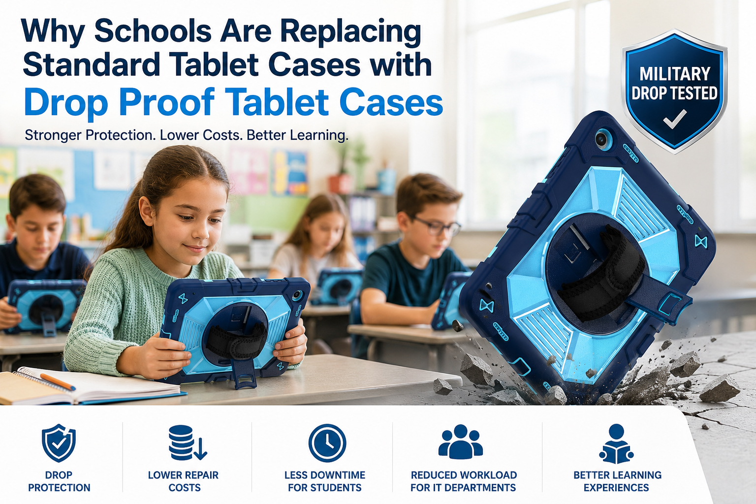 Why Schools Are Replacing Standard Tablet Cases with Drop Proof Tablet Cases