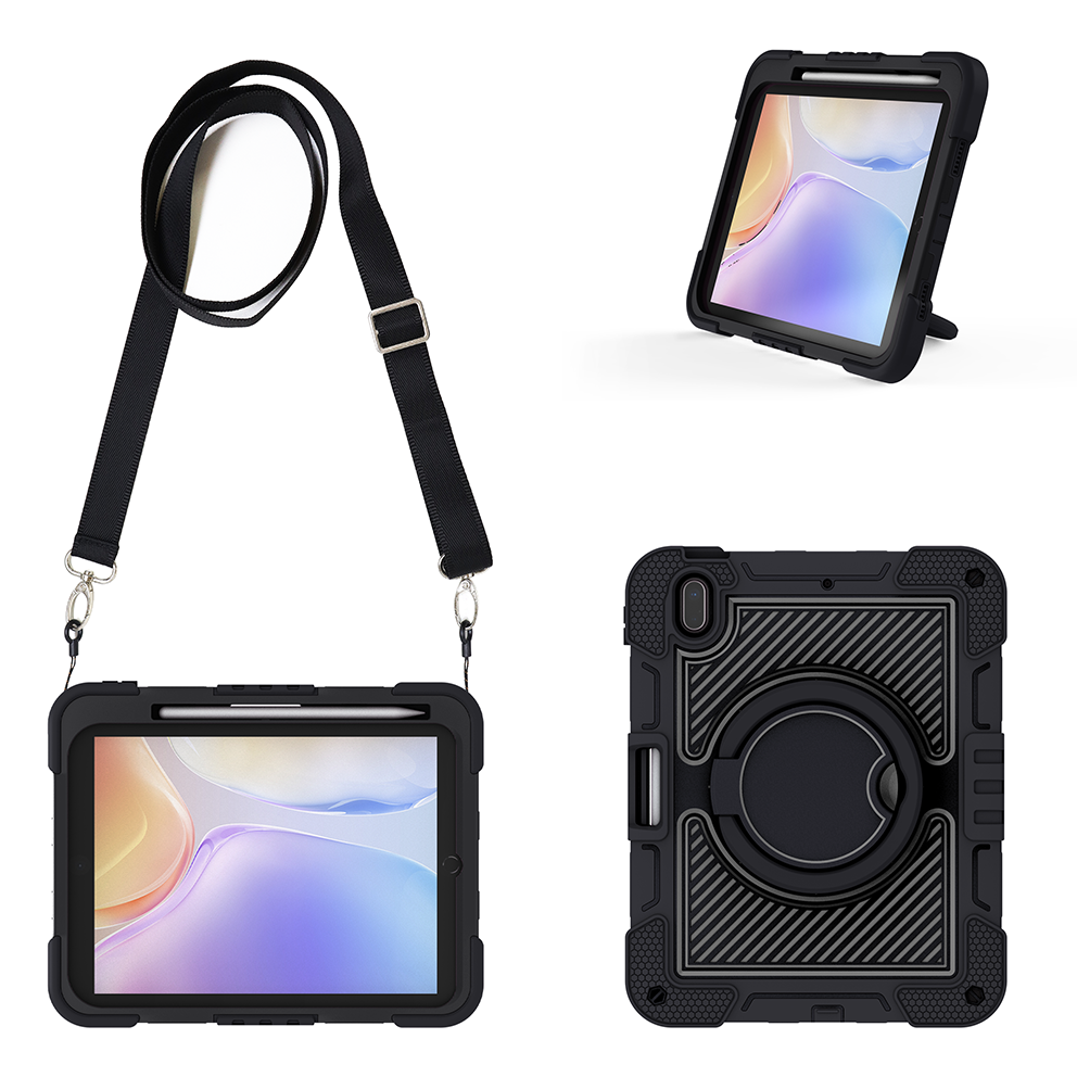 TOZIZO Tablet Sleeve for iPad 10th Gen (2022) Kid Education Rugged 3-Layer Heavy Duty Shockproof Case with 360° Kickstand