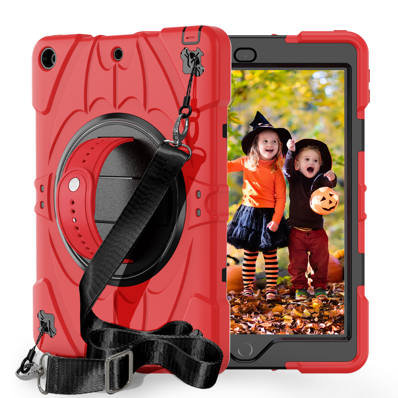 TOZIZO Kid Education 3 Layers Heavy Duty Rugged Full-Body Hybrid Protective Kickstand Shockproof iPad 9.7 (2017, 2018) Tablet Case