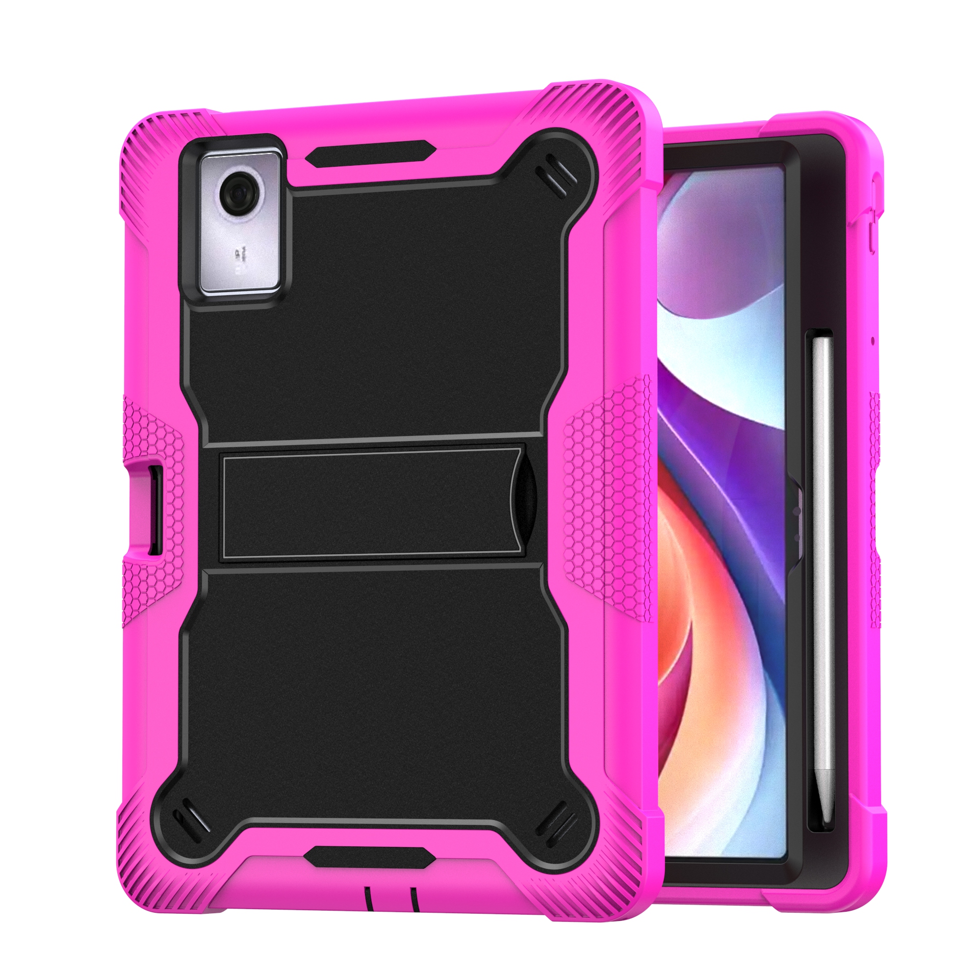 TOZIZO Rose Red Rugged Multi-Angle Stand Case for Moto Pad 70 | Lifestyle Retail & Wholesale Cover