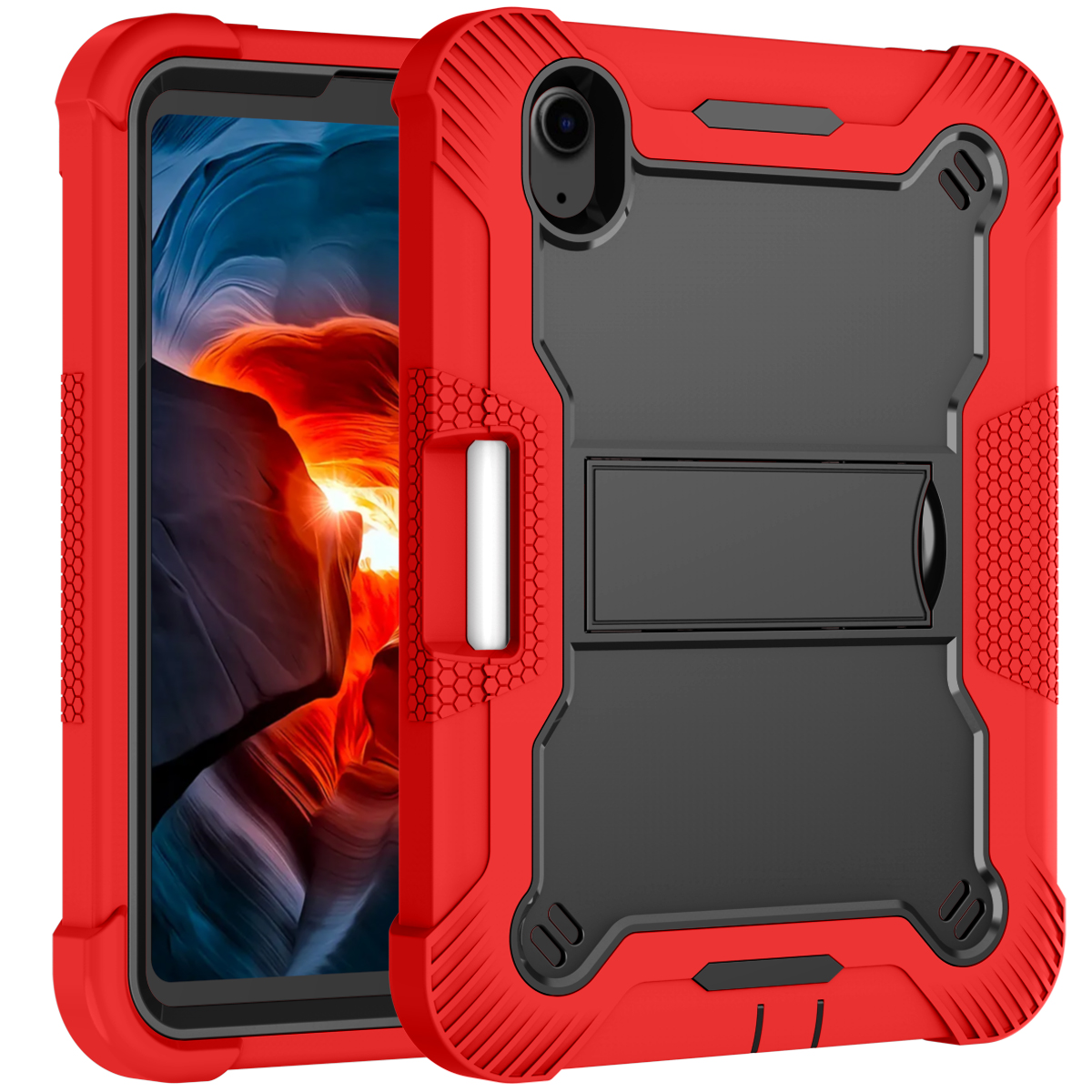 TOZIZO  Kid-Friendly 3-Layer Heavy Duty Anti-Drop Case for iPad A7 Pro, Mini 6, and Mini 7 –, Shockproof iPad Case Perfect for Education