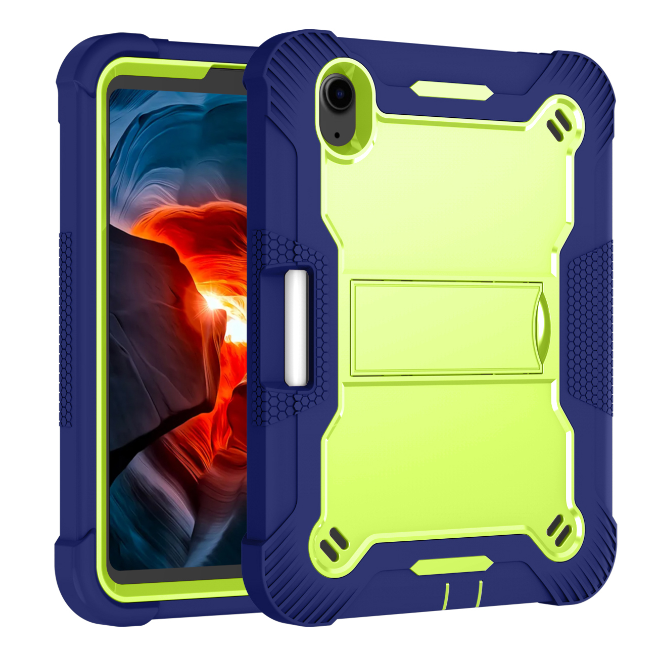 TOZIZO Back-to-School Shockproof Military Grade Protection Rugged Tablet Case for iPad Mini 6/7