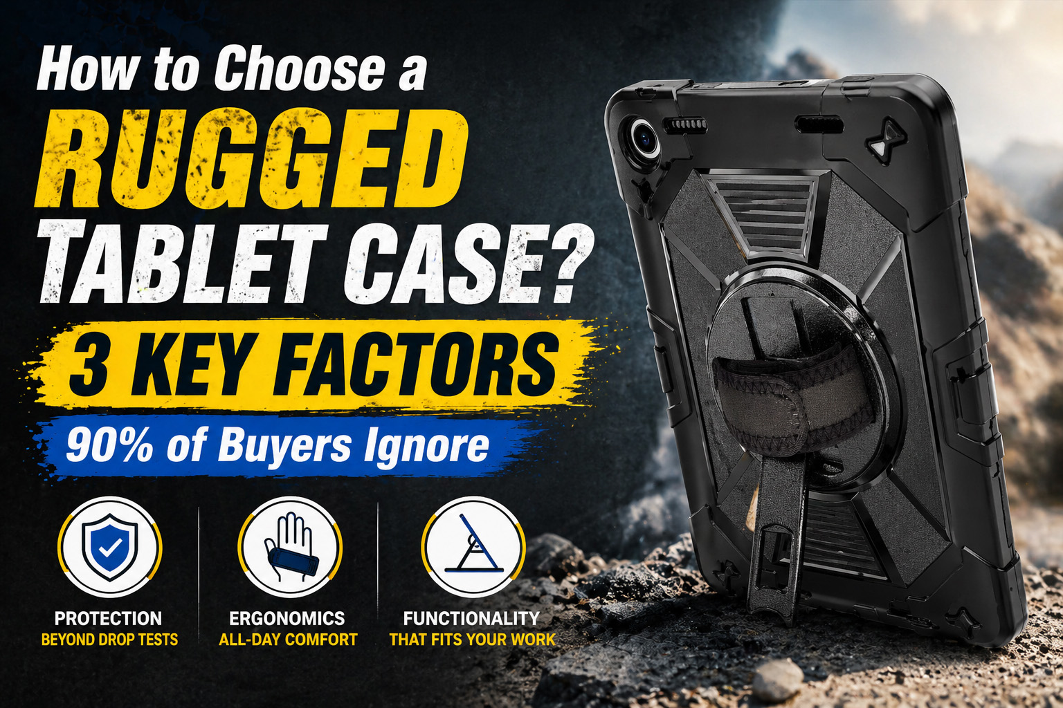 How to Choose a Rugged Tablet Case? 3 Key Factors 90% of Buyers Ignore