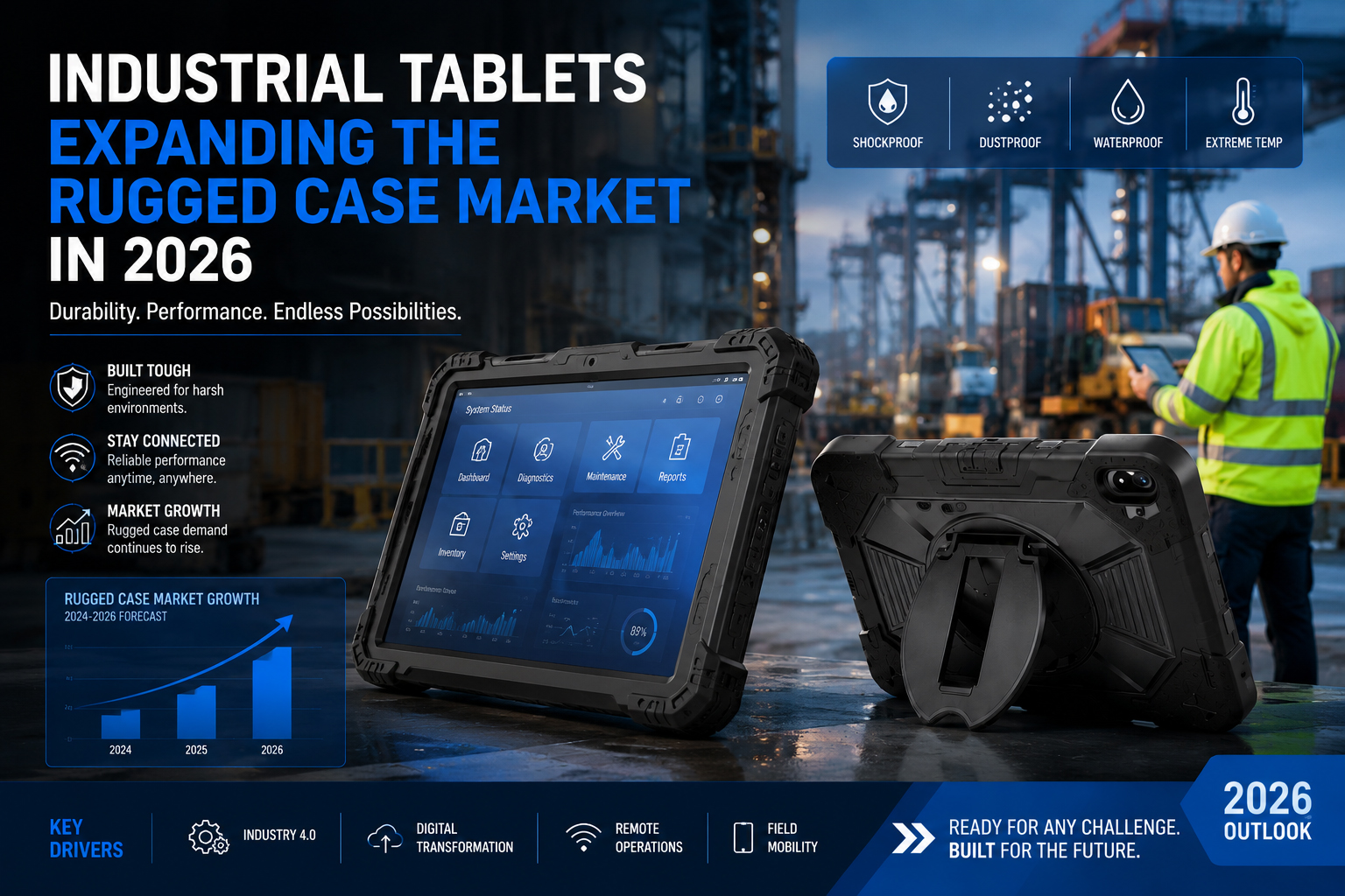 Industrial Tablets Expanding the Rugged Case Market in 2026