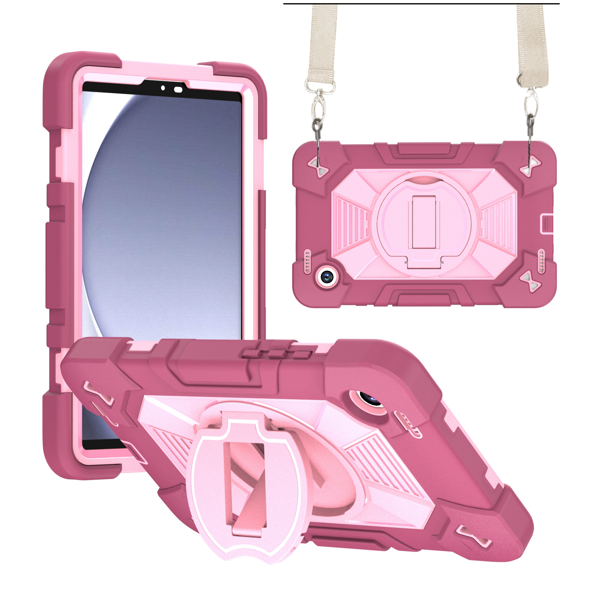 TOZIZO Samsung Galaxy TAB A9/A11 Case – Rugged Drop Proof Defender  Survivor Tablet Cover
