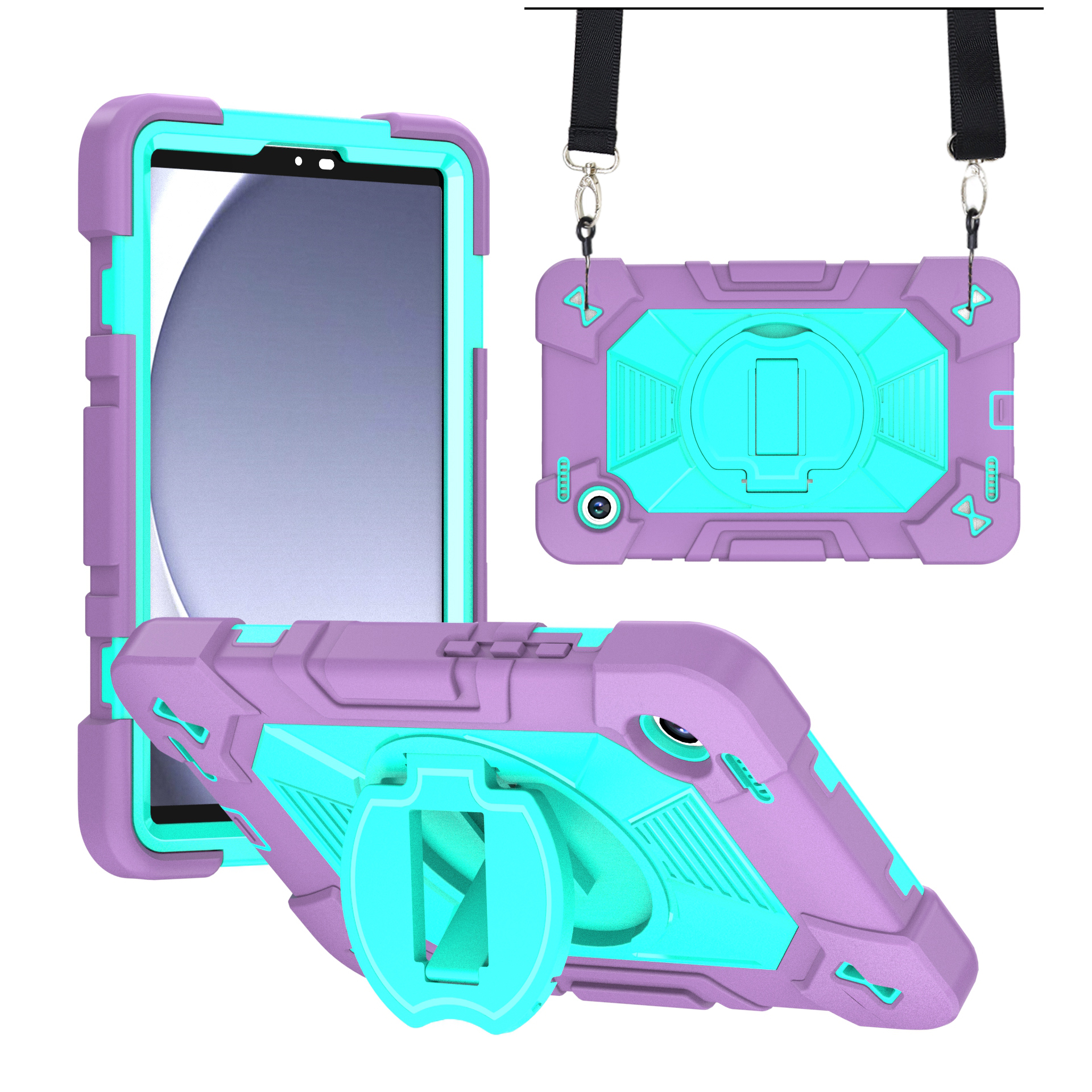 TOZIZO TAB A9/A11 Case – Shockproof Purple Defender Tablet Cover