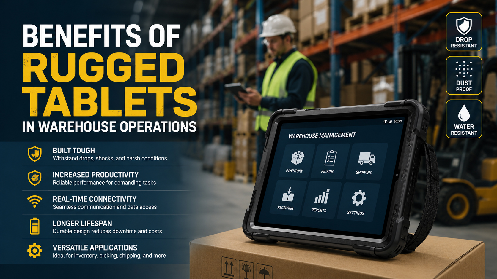 Benefits of Rugged Tablets in Warehouse Operations
