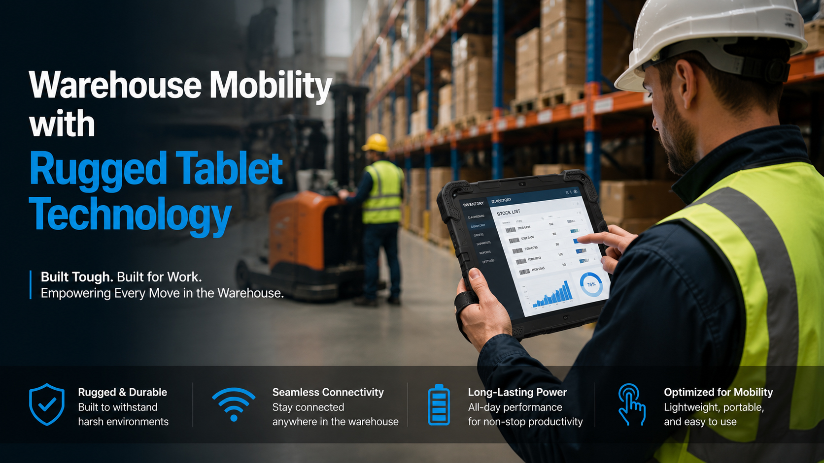Warehouse Mobility with Rugged Tablet Technology