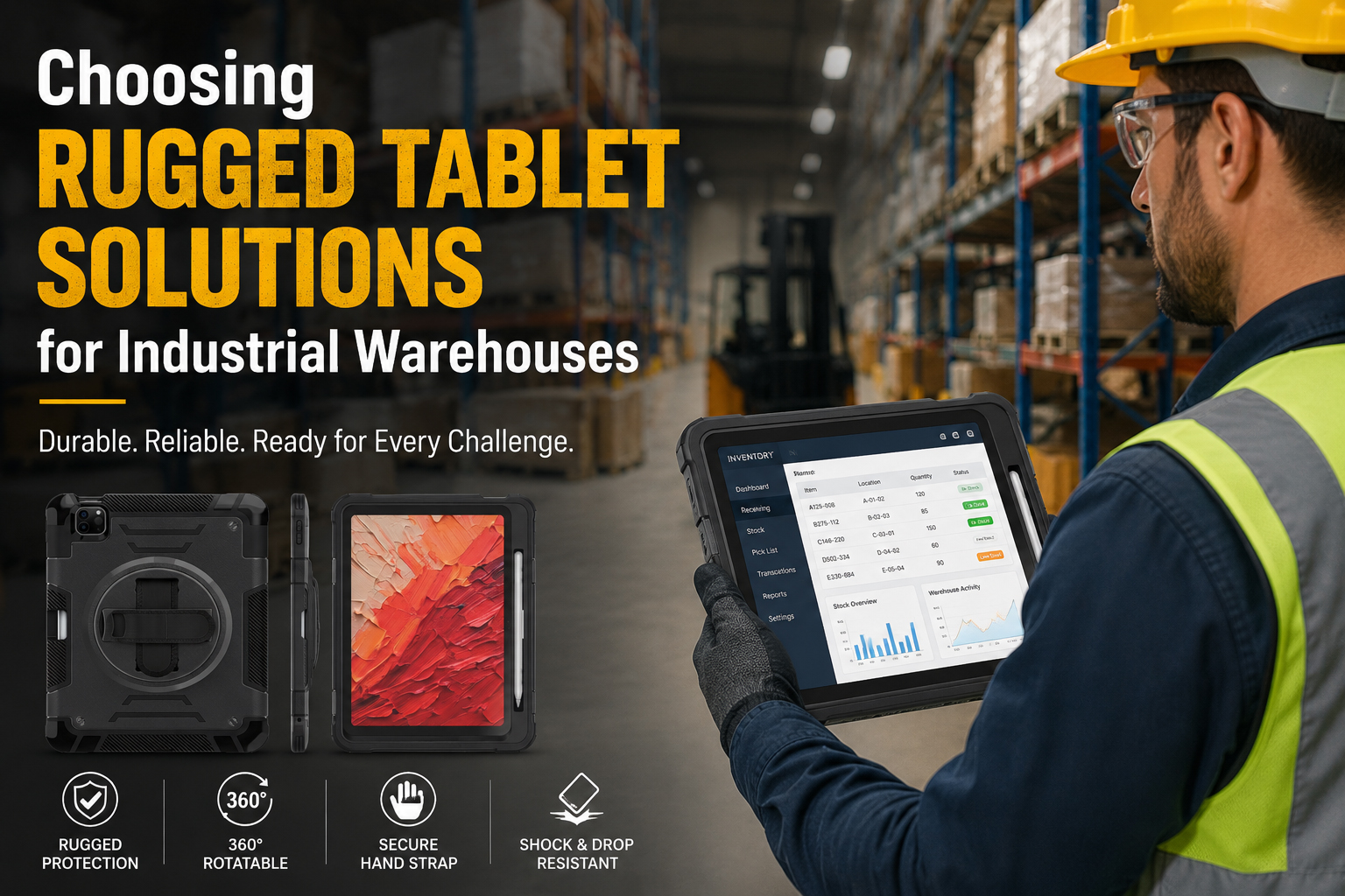 Choosing Rugged Tablet Solutions for Industrial Warehouses