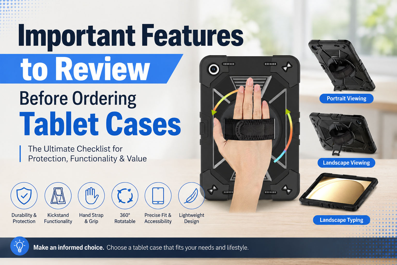 Important Features to Review Before Ordering Tablet Cases