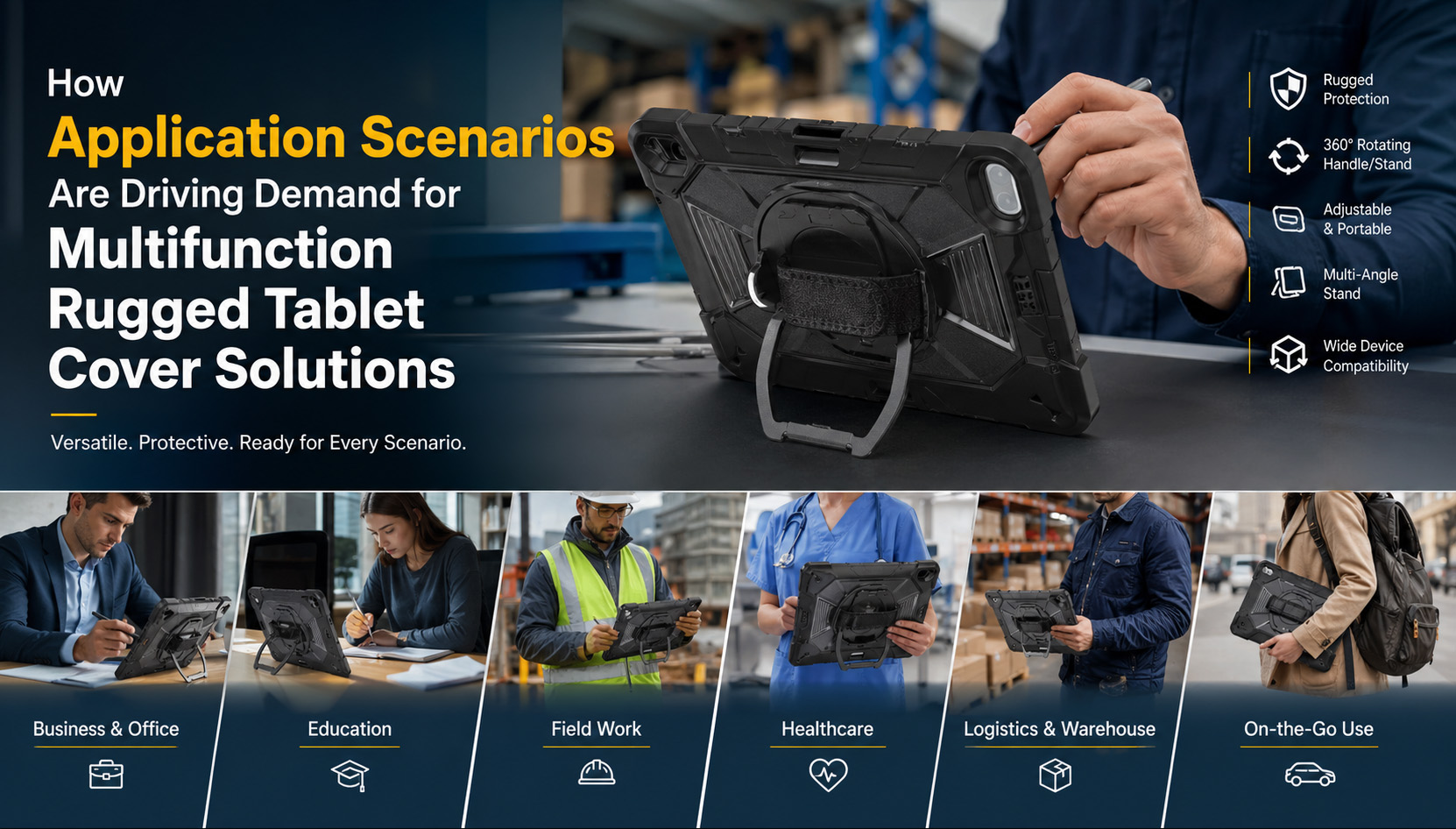 How Application Scenarios Drive Rugged Tablet Cover Demand