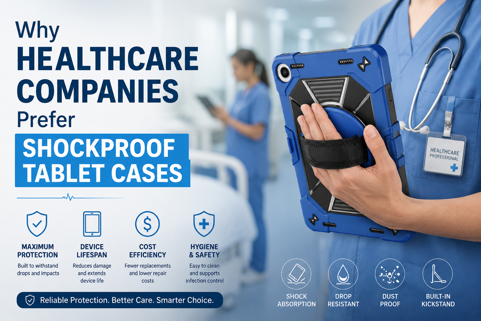 Why Healthcare Companies Prefer Shockproof Tablet Cases