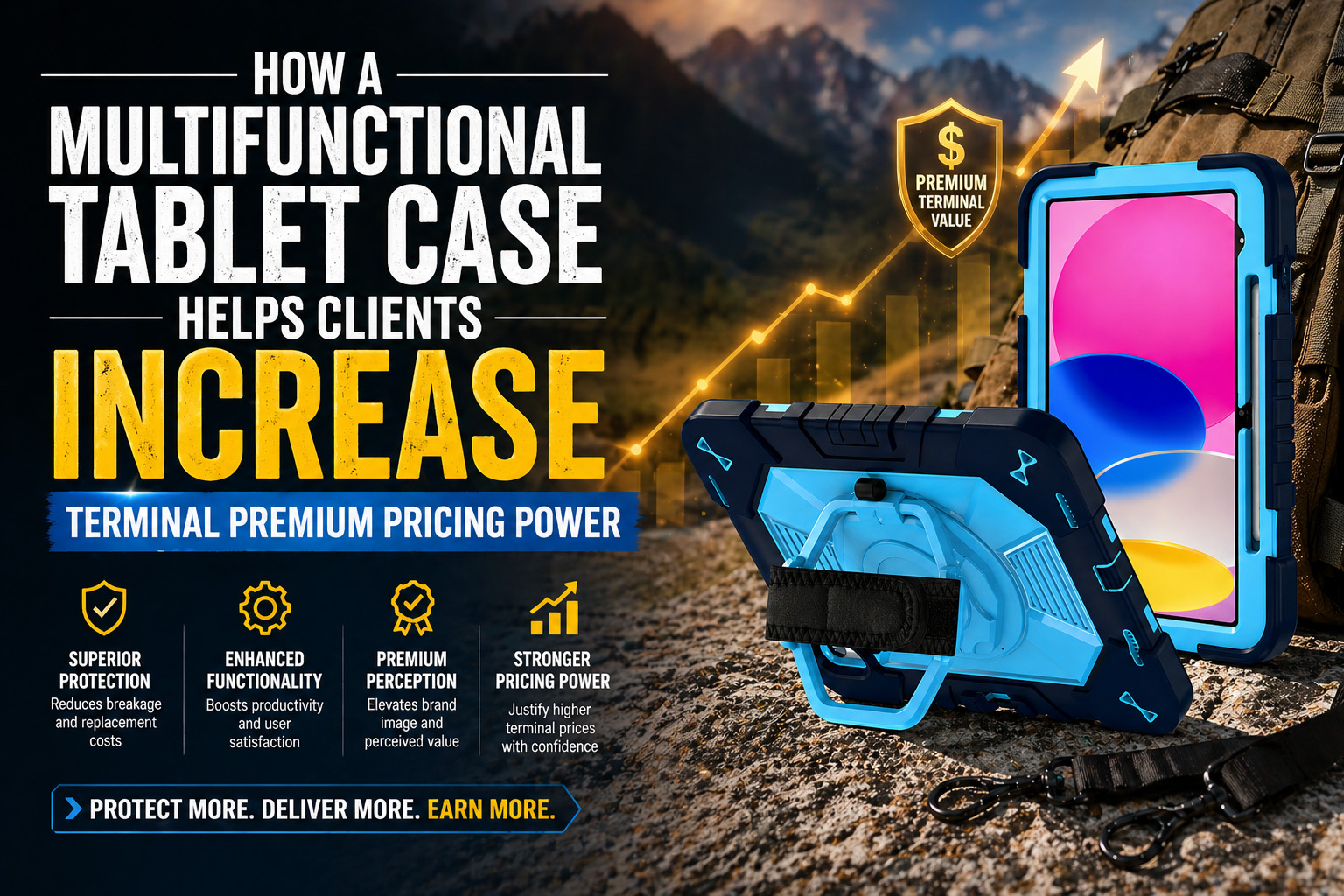 How a Multifunctional Tablet Case Helps Clients Increase Terminal Premium Pricing Power