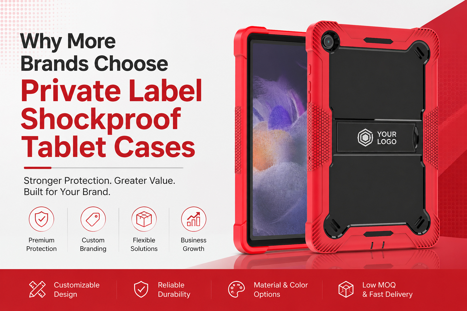 Why More Brands Choose Private Label Shockproof Tablet Cases