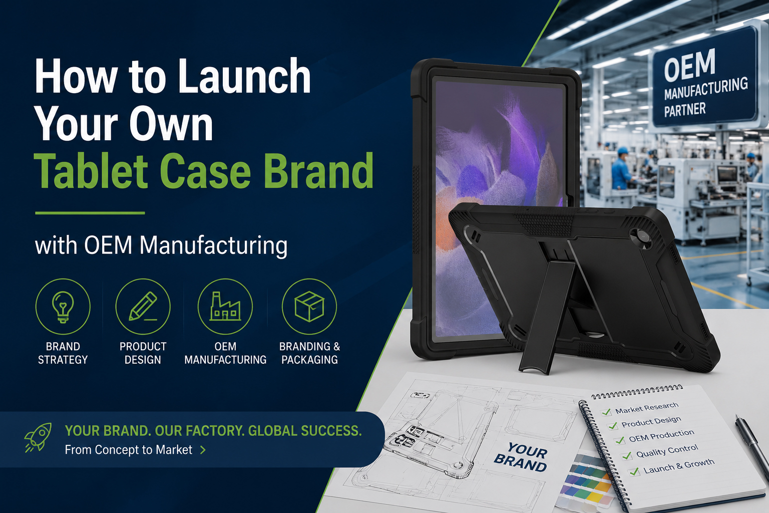 How to Launch Your Own Tablet Case Brand with OEM Manufacturing