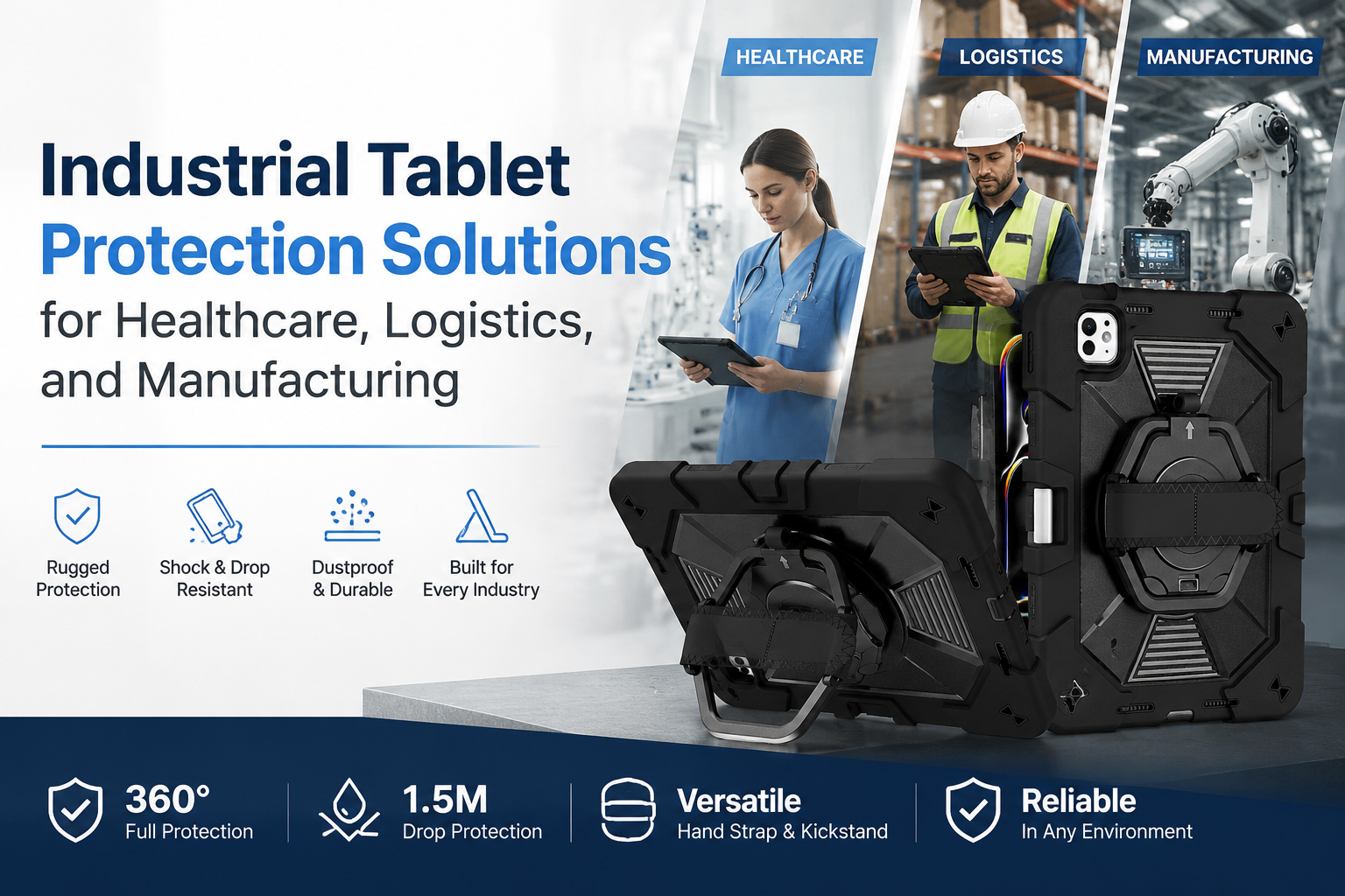 Industrial Tablet Protection Solutions for Healthcare Logistics and Manufacturing