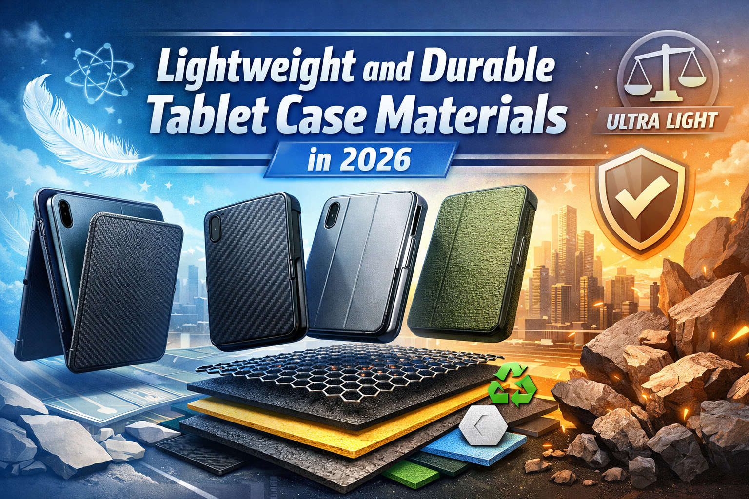 Lightweight and Durable Tablet Case Materials in 2026