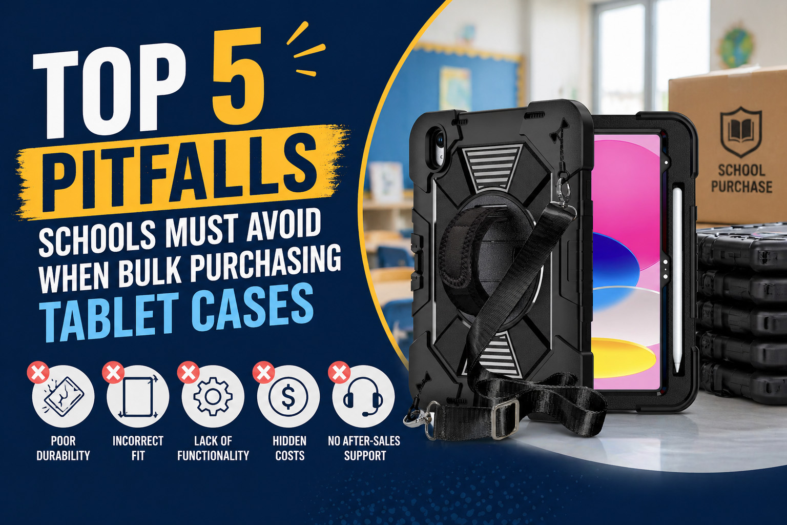 Top 5 Pitfalls Schools Must Avoid When Bulk Purchasing Tablet Cases