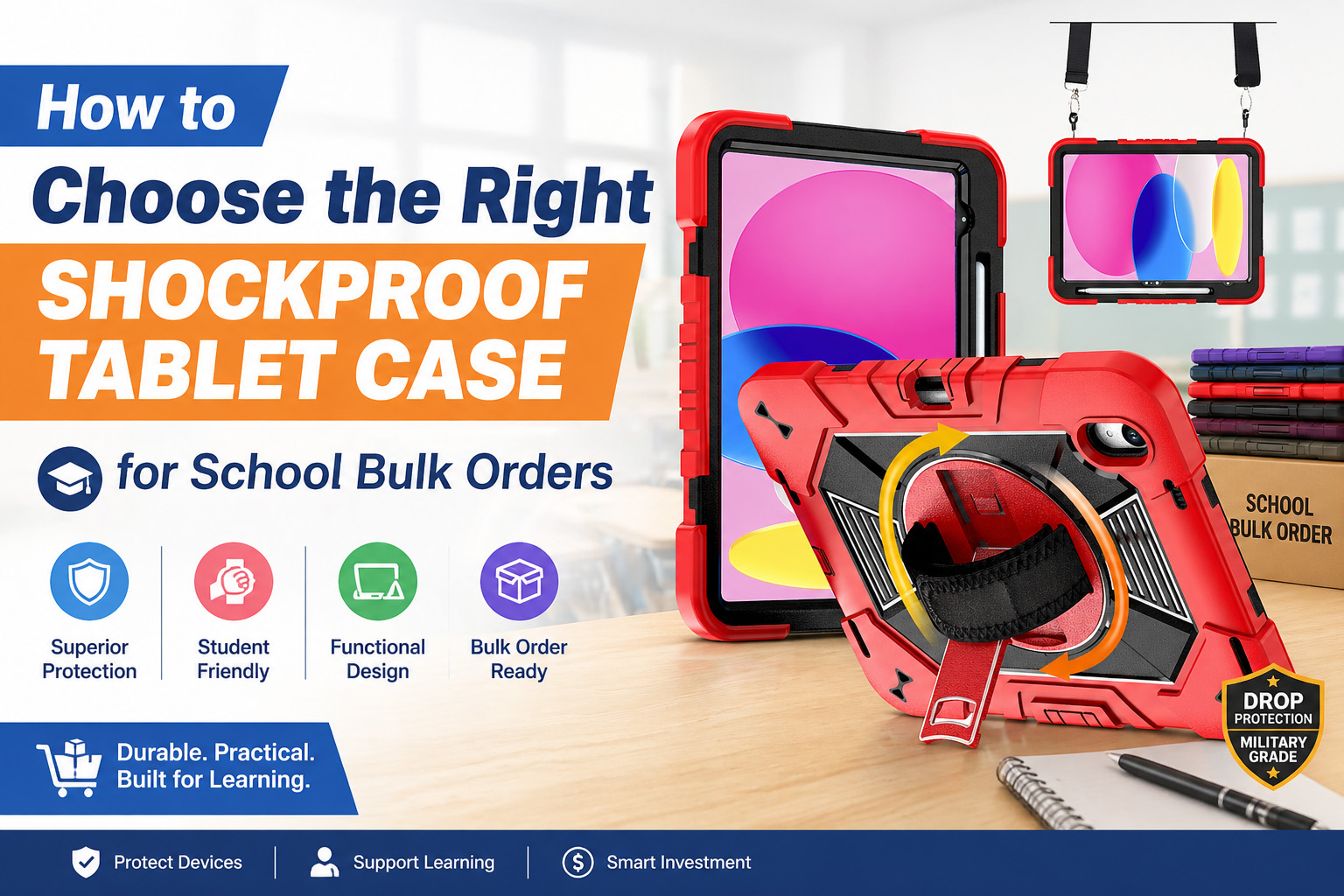 How to Choose the Right Shockproof Tablet Case for School Bulk Orders