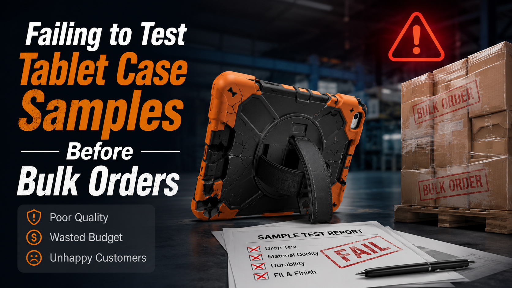 Mistake #2 Failing to Test Tablet Case Samples Before Bulk Orders